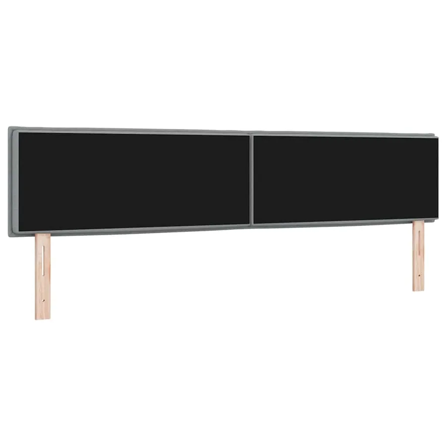 Tête de lit LED avec bandes LED Gris clair 200 cm tissu - 7
