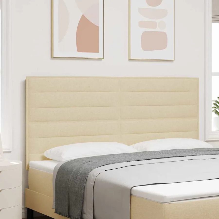 Tête de lit Crème 180 cm tissu