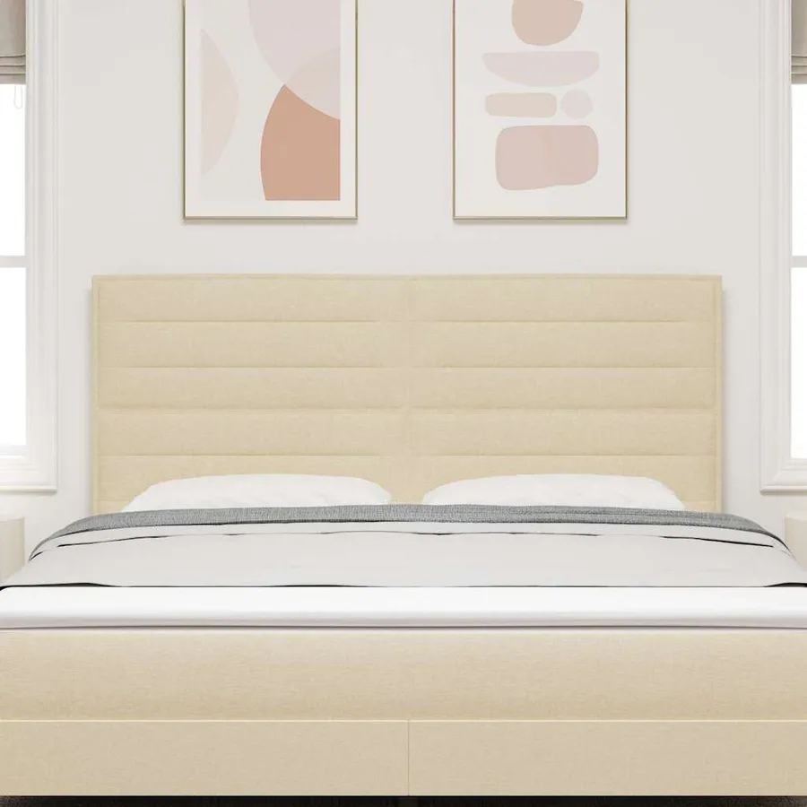 Tête de lit Crème 180 cm tissu - 3