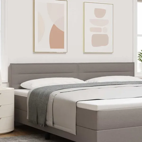 Tête de lit Taupe 200 cm tissu