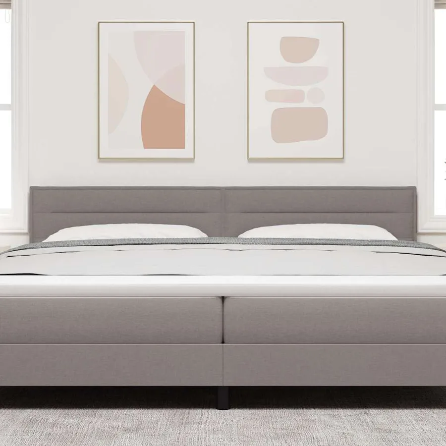 Tête de lit Taupe 200 cm tissu - 3