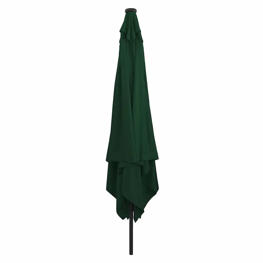 Parasol de jardin Vert 295 x 295 x 245 cm Polyester et Acier - 2
