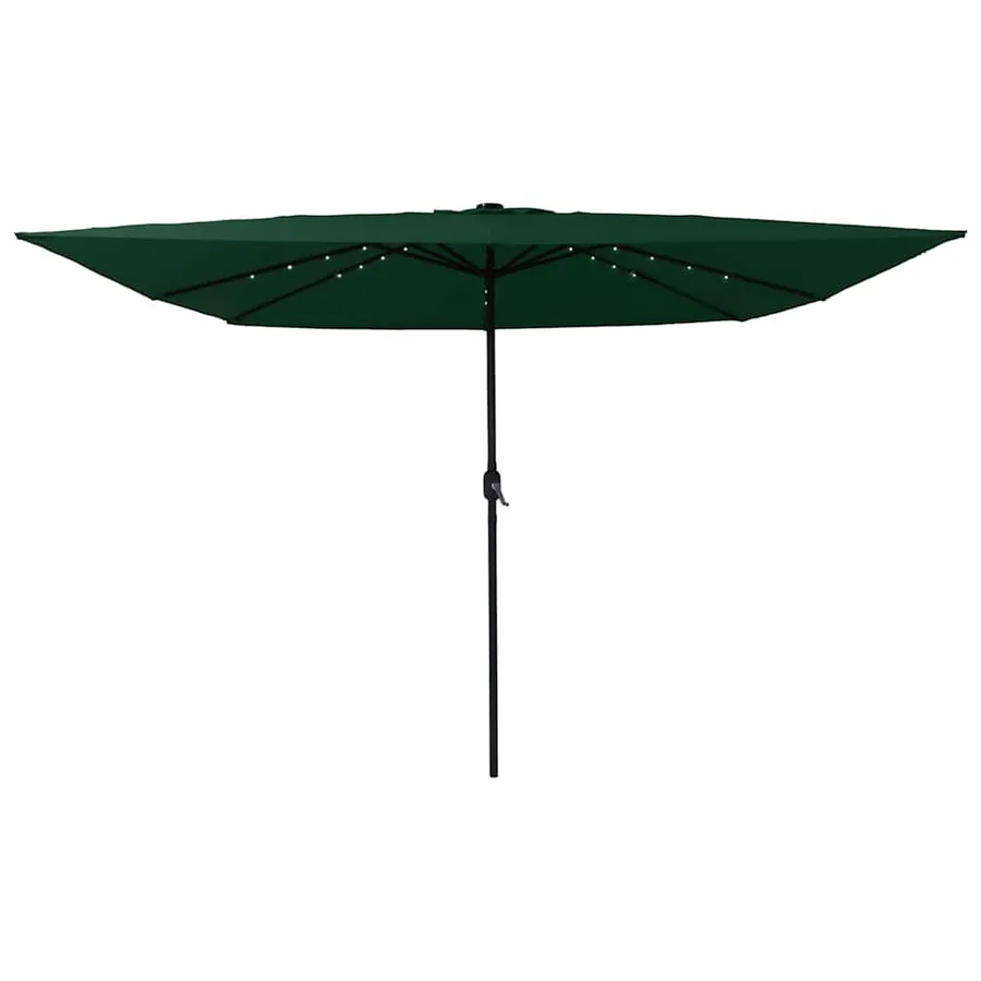 Parasol de jardin Vert 295 x 295 x 245 cm Polyester et Acier - 3