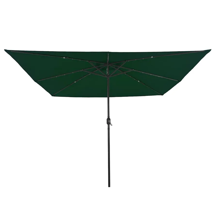 Parasol de jardin Vert 295 x 295 x 245 cm Polyester et Acier - 4