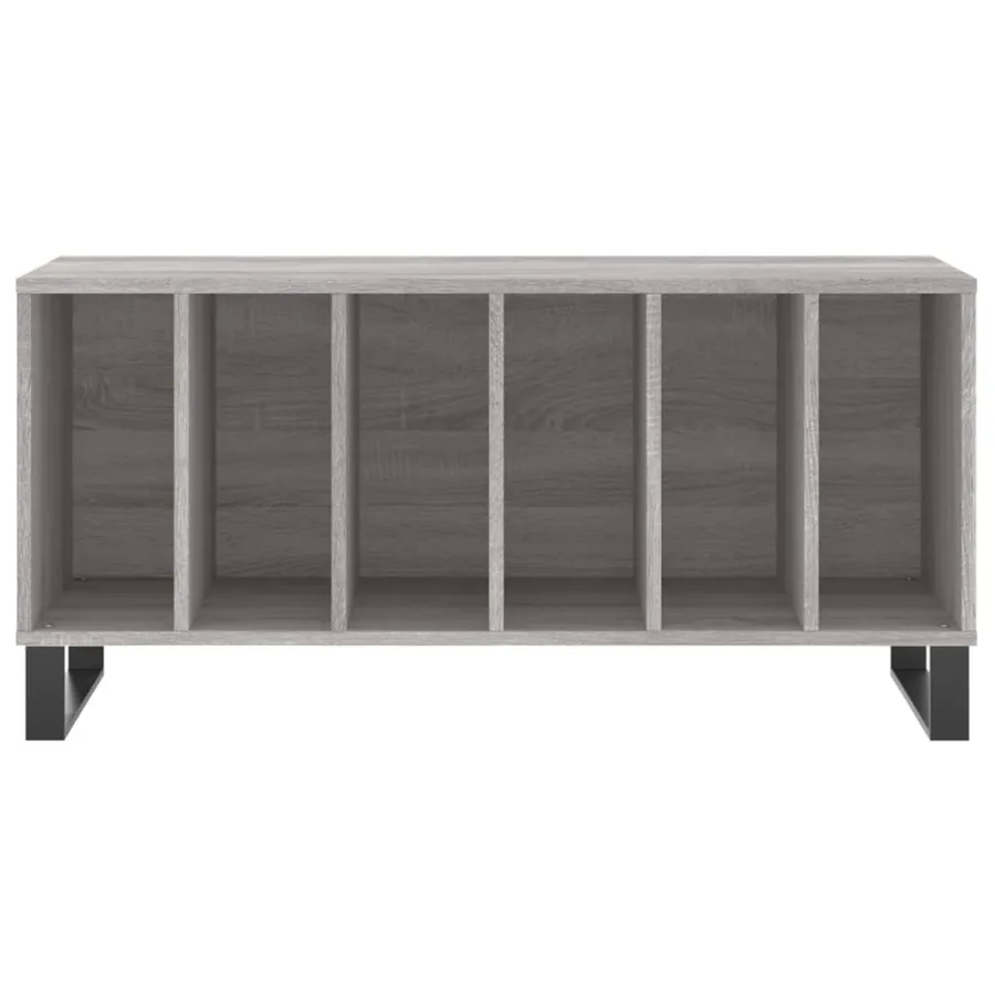 Armoire à disques sonoma gris 100x38x48 cm bois d'ingénierie - 4