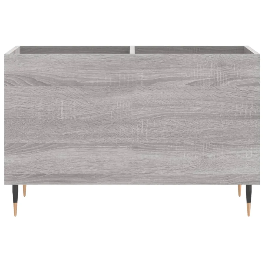 Armoire à disques sonoma gris 74,5x38x48 cm bois d'ingénierie - 4