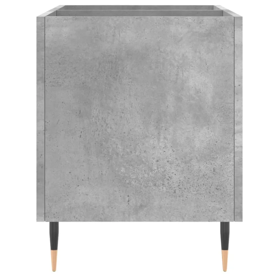 Armoire à disques gris béton 74,5x38x48 cm bois d'ingénierie - 5