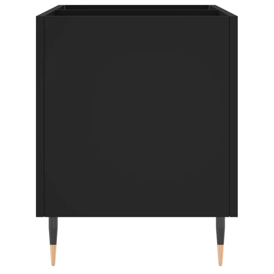 Armoire à disques noir 74,5x38x48 cm bois d'ingénierie - 5