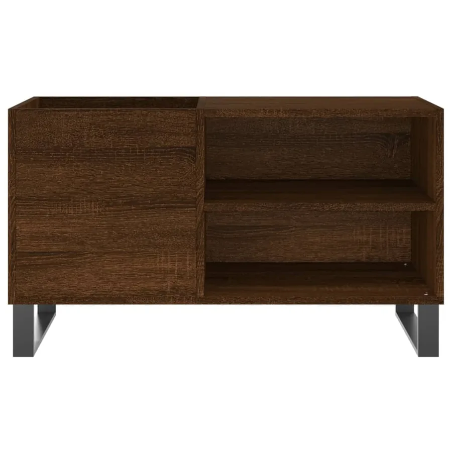 Armoire à disques chêne marron 85x38x48 cm bois d'ingénierie - 4
