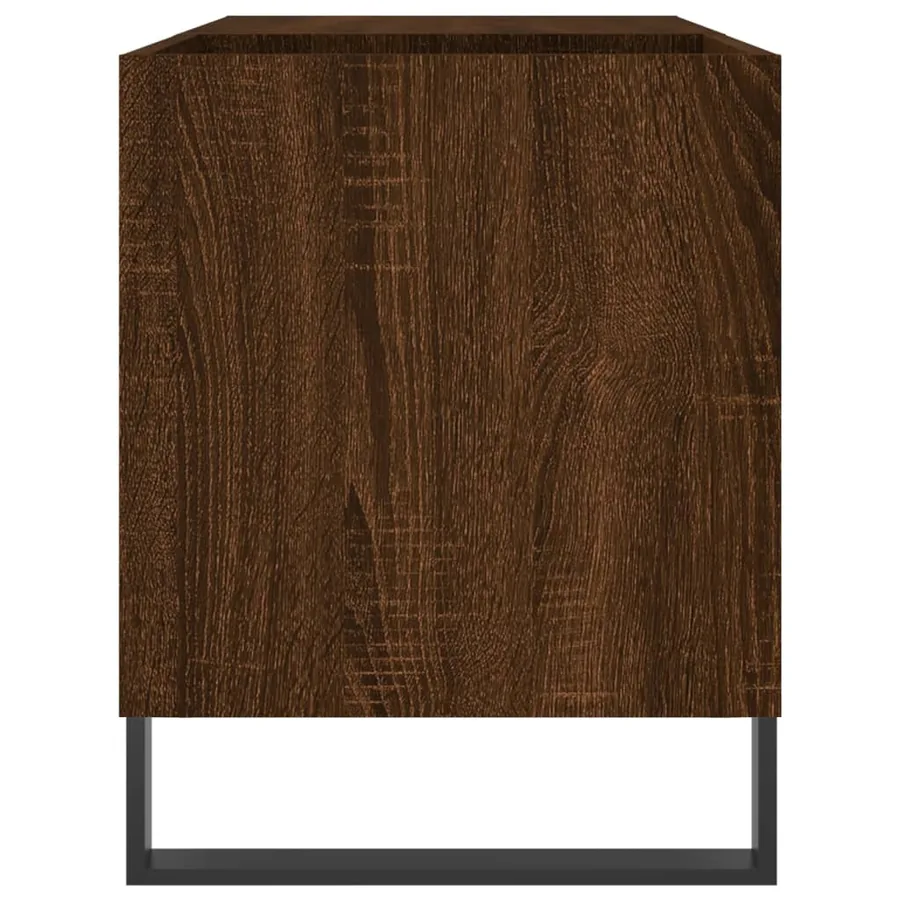 Armoire à disques chêne marron 85x38x48 cm bois d'ingénierie - 5