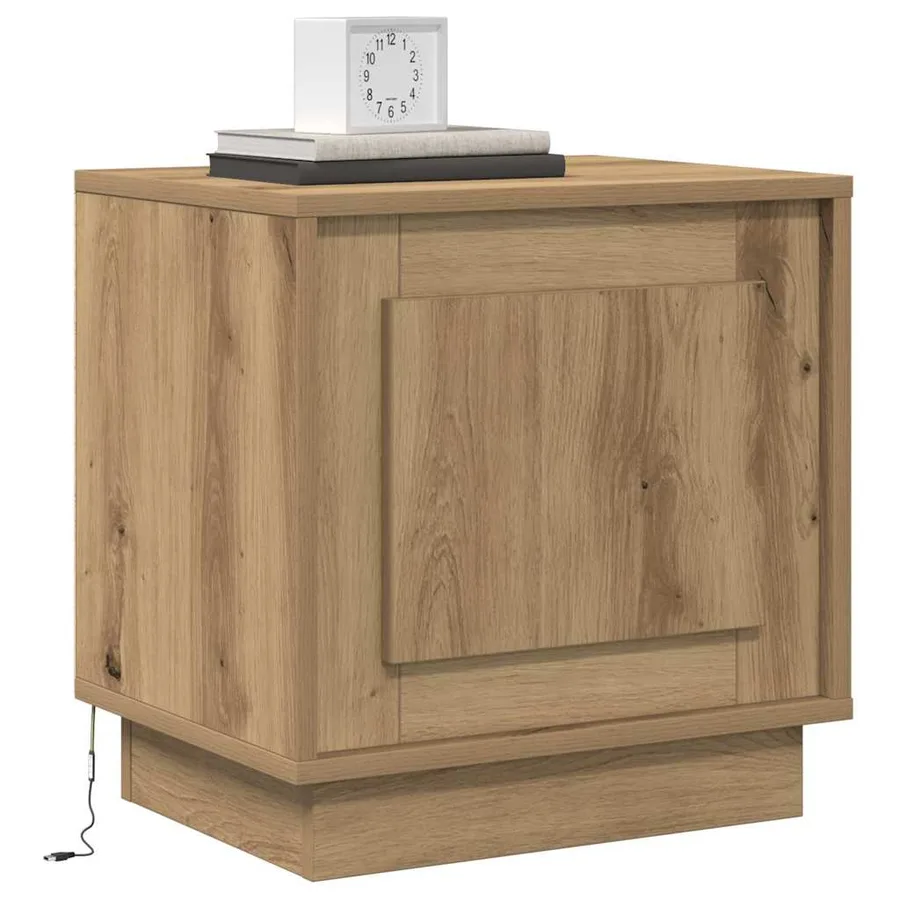 Cabinet de chevet Chêne artisanal 44 x 34,5 x 45 cm - 3