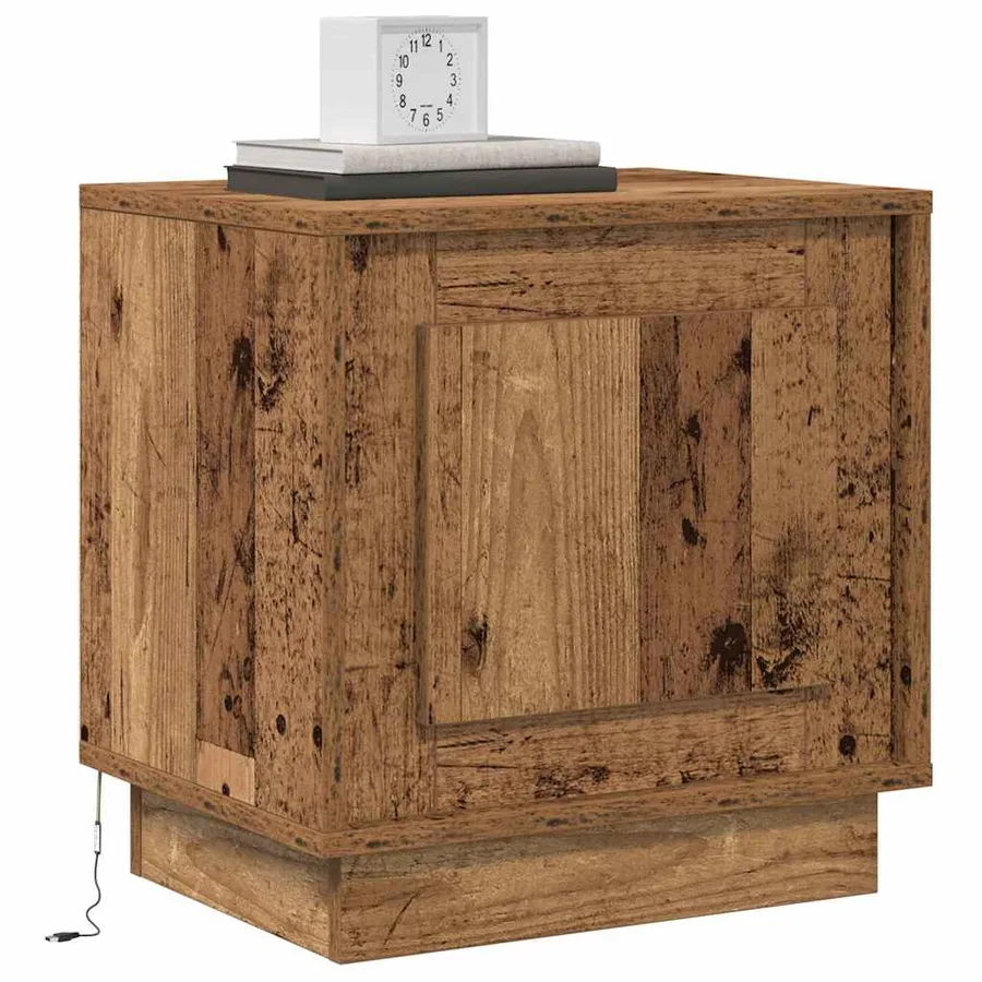 Cabinet de chevet Bois ancien 44 x 34,5 x 45 cm - 3