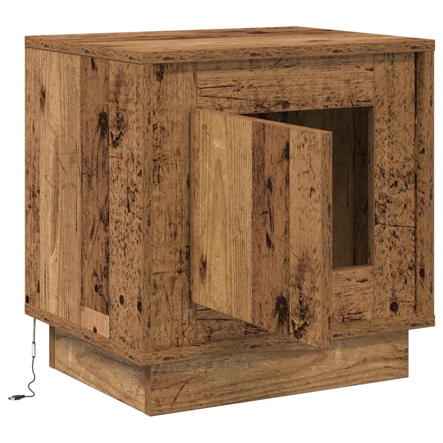 Cabinet de chevet Bois ancien 44 x 34,5 x 45 cm - 5