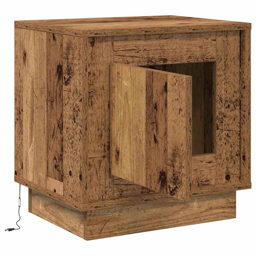 Cabinet de chevet Bois ancien 44 x 34,5 x 45 cm - 6