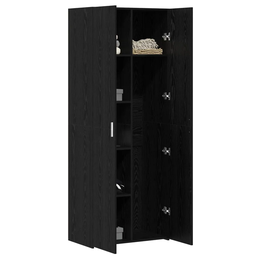 Haut Armoire Chêne noir 70 x 42,5 x 185 cm - 3