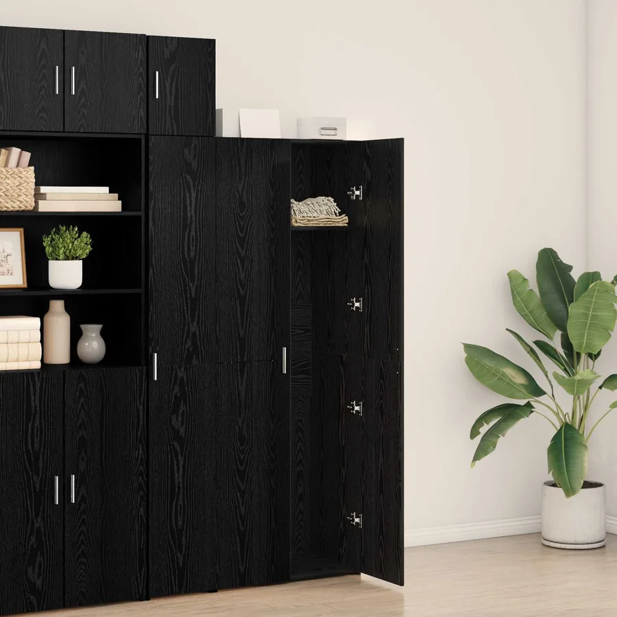 Haut Armoire Chêne noir 70 x 42,5 x 185 cm - 4