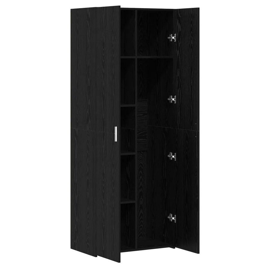 Haut Armoire Chêne noir 70 x 42,5 x 185 cm - 5