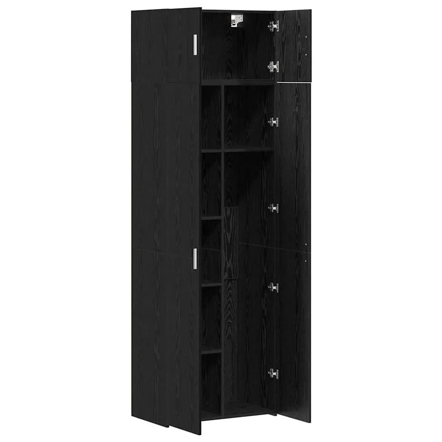 Armoire de rangement 2 pcs Chêne noir 70 x 42,5 x 185 cm - 5
