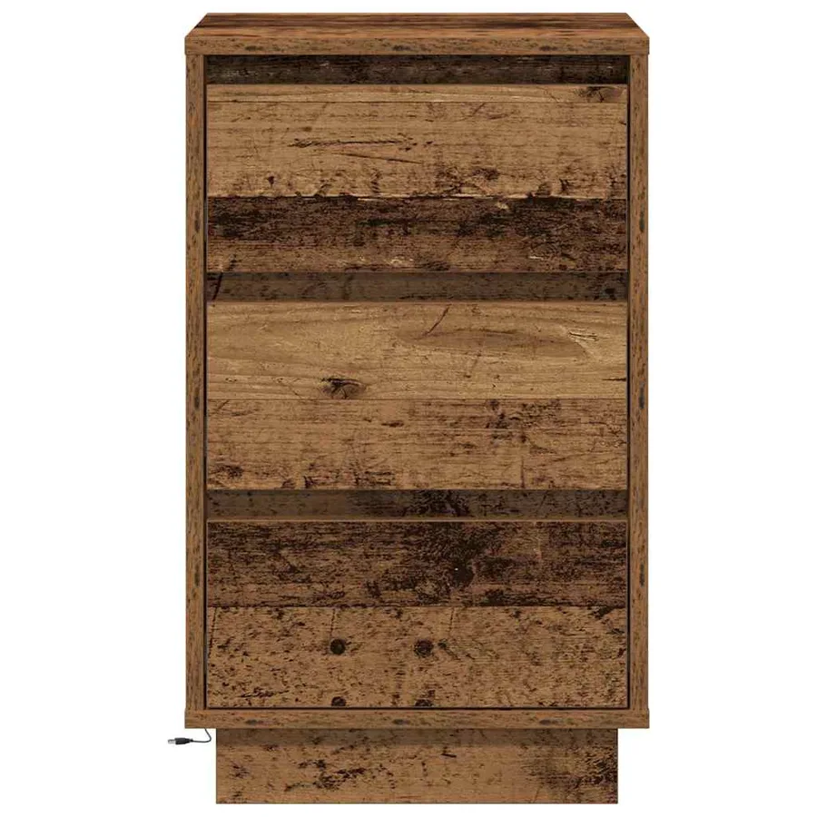 Cabinet de chevet avec tiroir Bois ancien 39 x 34,5 x 65 cm - 7