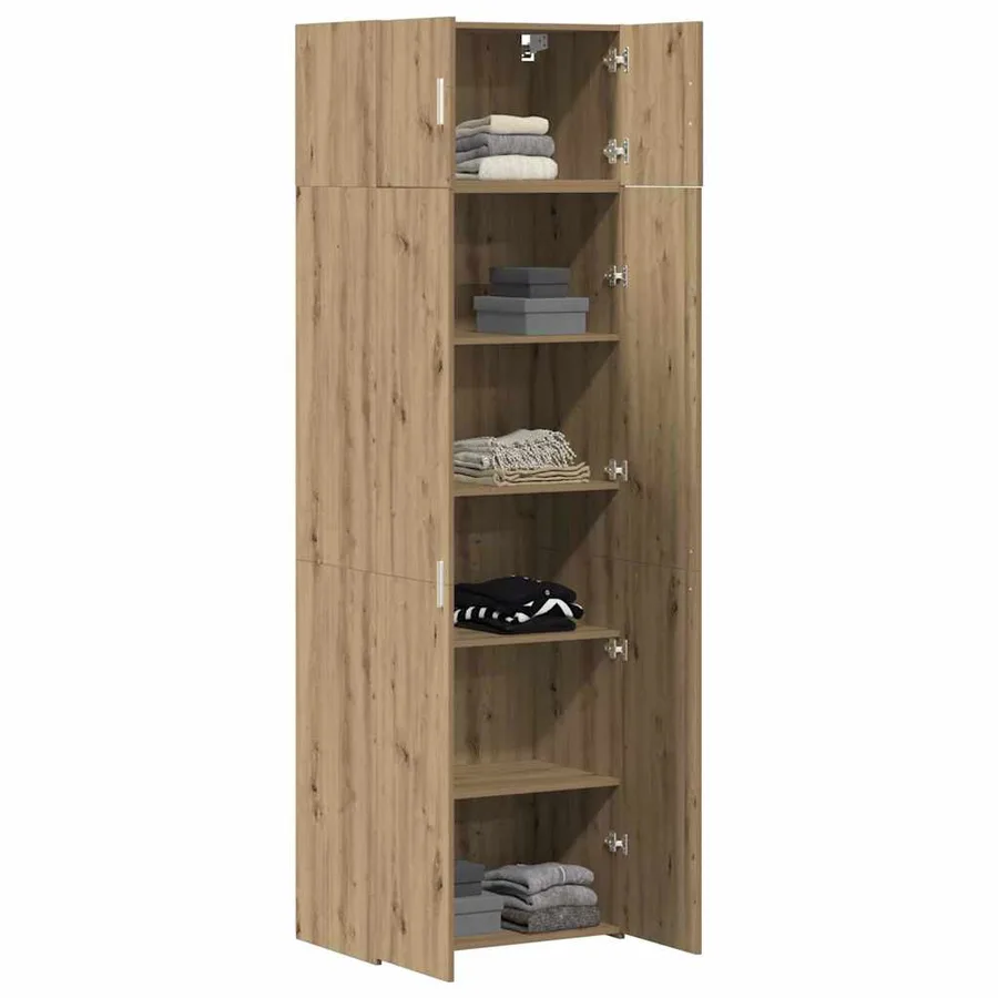 Armoire de rangement 2 pcs Chêne artisanal 70 x 42,5 x 225 cm - 3