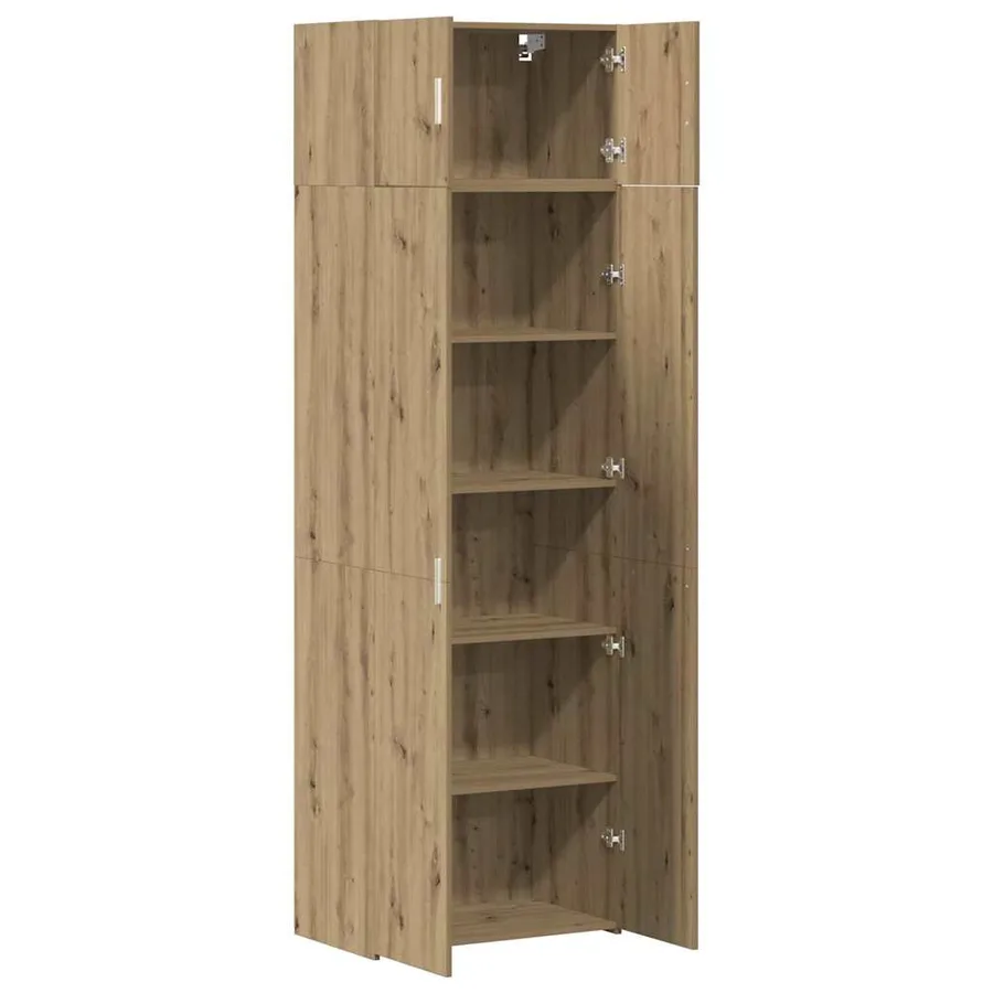 Armoire de rangement 2 pcs Chêne artisanal 70 x 42,5 x 225 cm - 5