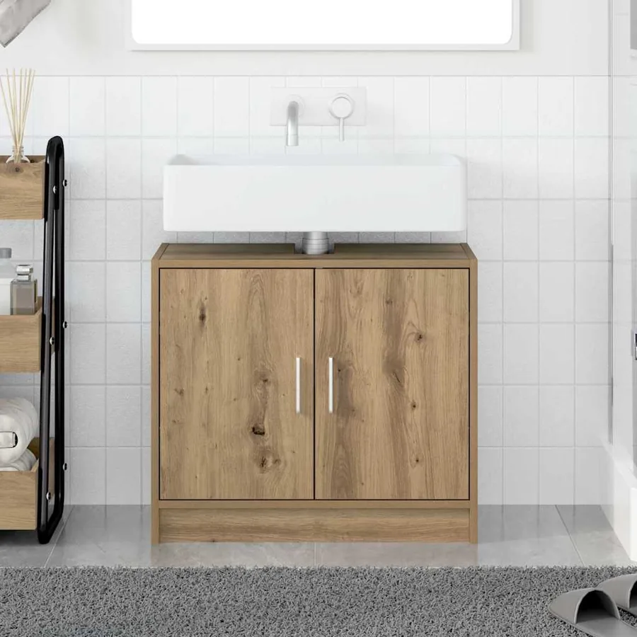 Cabinet de salle de bain Chêne artisanal 63 x 29 x 55 cm