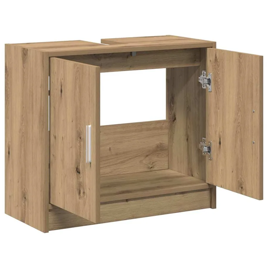 Cabinet de salle de bain Chêne artisanal 63 x 29 x 55 cm - 5