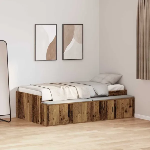Cadre de lit Bois Ancien 80 x 200 cm Bois d'ingénierie