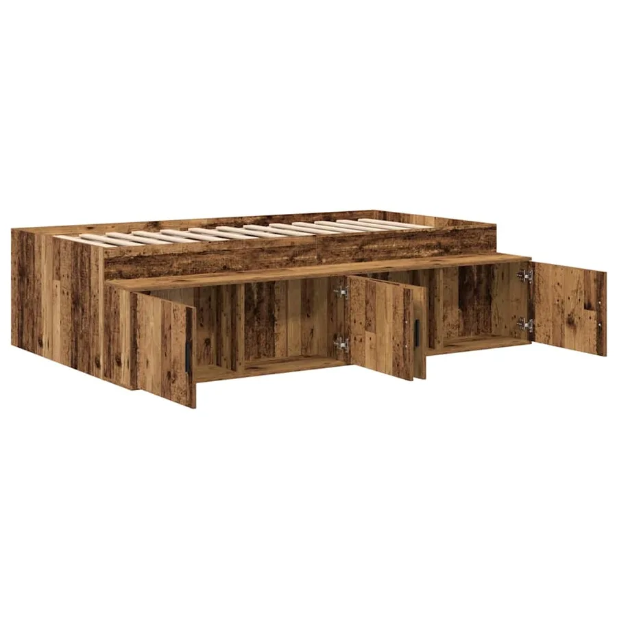 Cadre de lit Bois Ancien 80 x 200 cm Bois d'ingénierie - 4