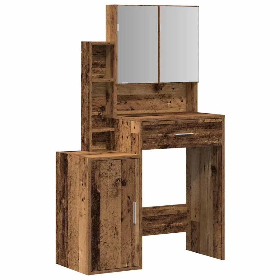 Table de Toilette avec tiroir Bois ancien 80 x 35 x 132 cm - 2