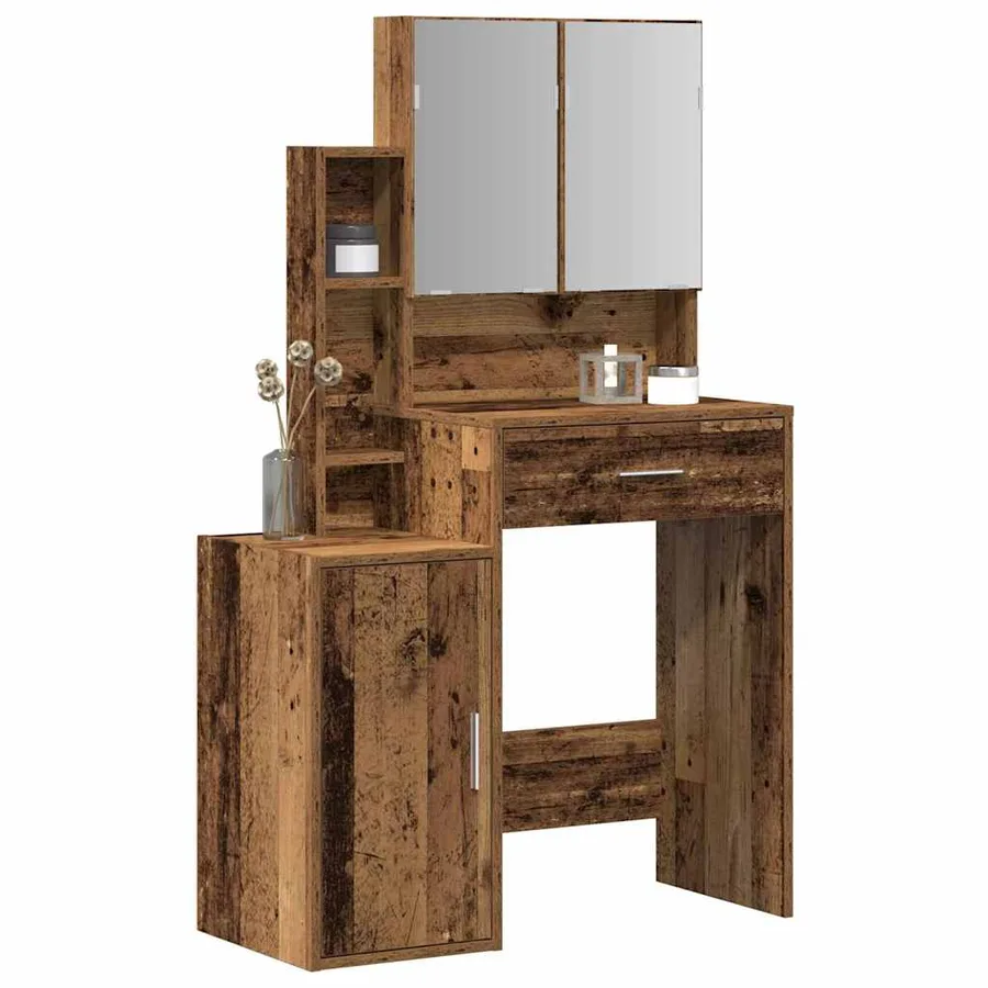Table de Toilette avec tiroir Bois ancien 80 x 35 x 132 cm - 3