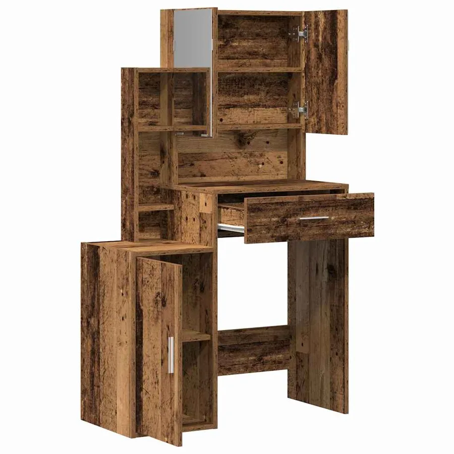 Table de Toilette avec tiroir Bois ancien 80 x 35 x 132 cm - 5