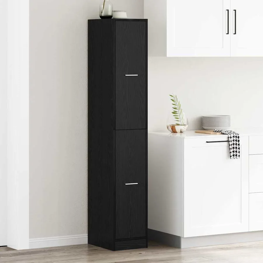 Armoire de Pharmacie Motif Motif 30 x 41 x 174,5 cm Chêne noir - 4