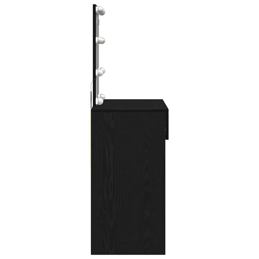 Table de Toilette avec tiroir Chêne noir 100 x 40 x 130 cm - 7