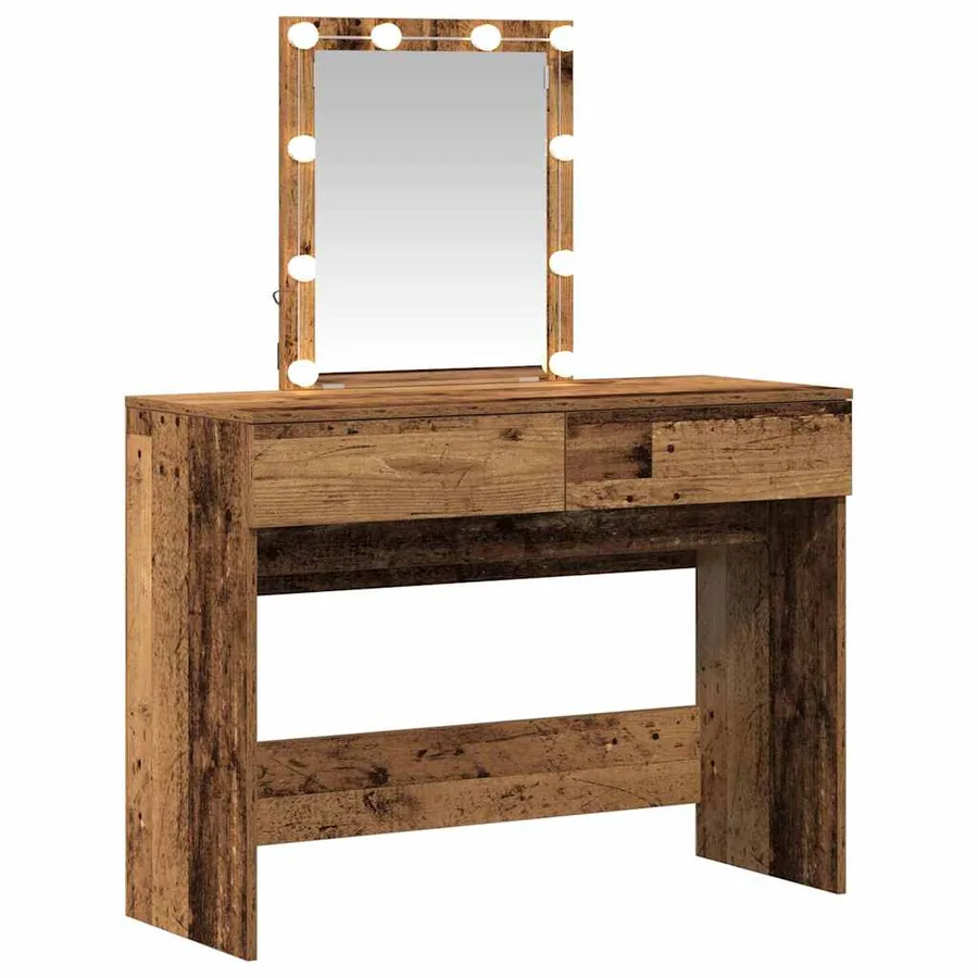 Table de Toilette avec tiroir Bois ancien 100 x 40 x 130 cm - 2