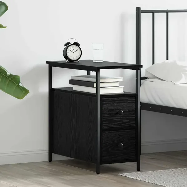 Cabinet de chevet Chêne noir 30 x 60 x 60 cm Bois d'ingénierie