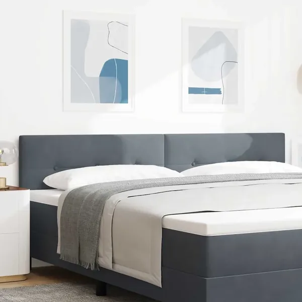 Tête de lit Gris foncé 200 cm Velours
