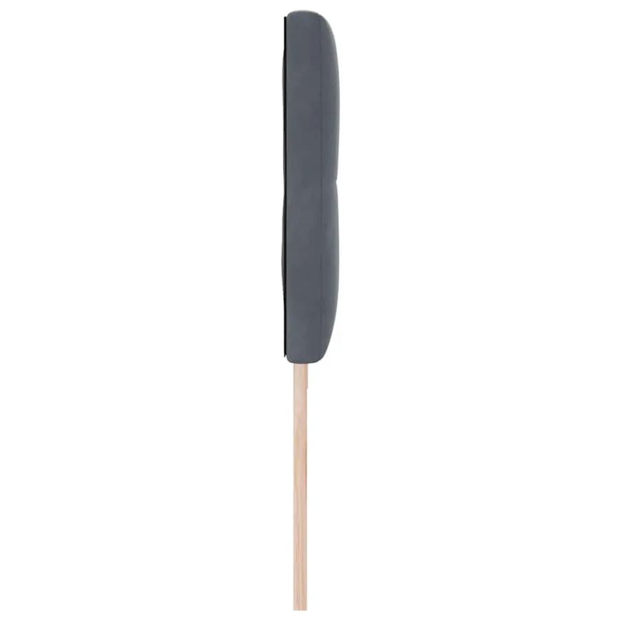 Tête de lit Gris foncé 200 cm Velours - 6
