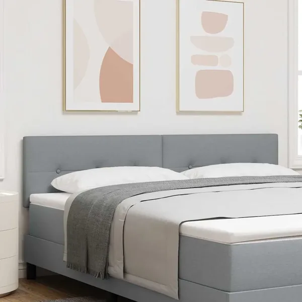 Tête de lit réglable en hauteur Gris clair 180 cm tissu