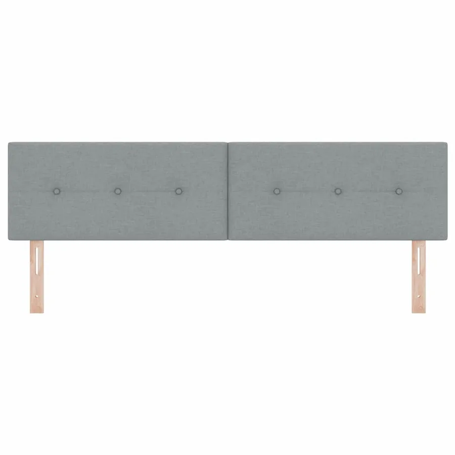 Tête de lit réglable en hauteur Gris clair 180 cm tissu - 5