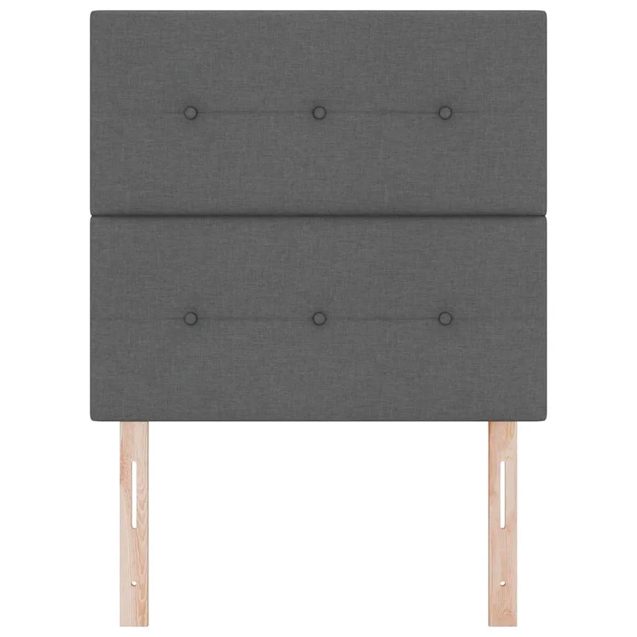 Tête de lit réglable en hauteur Gris foncé 80 cm tissu - 4
