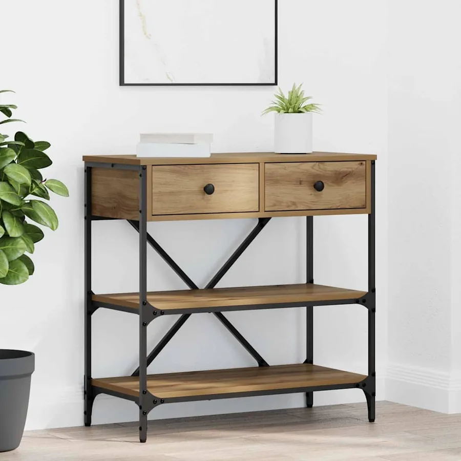 Table console Marron 75 x 34,5 x 75 cm bois