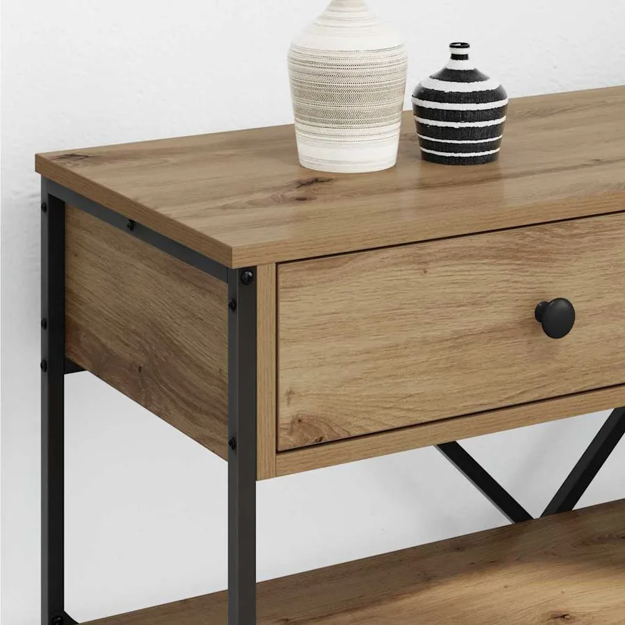 Table console Marron 75 x 34,5 x 75 cm bois - 4
