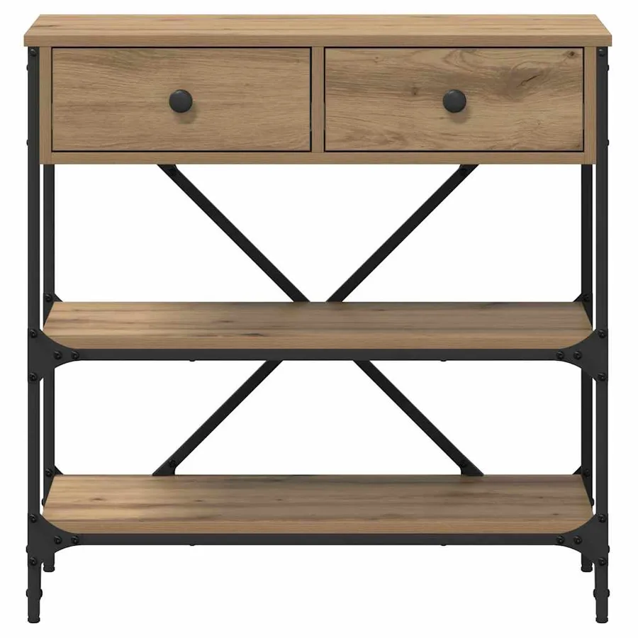Table console Marron 75 x 34,5 x 75 cm bois - 6