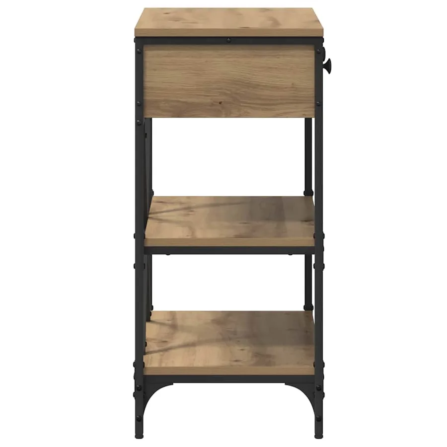 Table console Marron 75 x 34,5 x 75 cm bois - 7