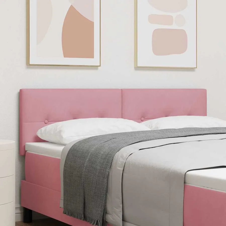 Tête de lit Rose 144 cm Velours