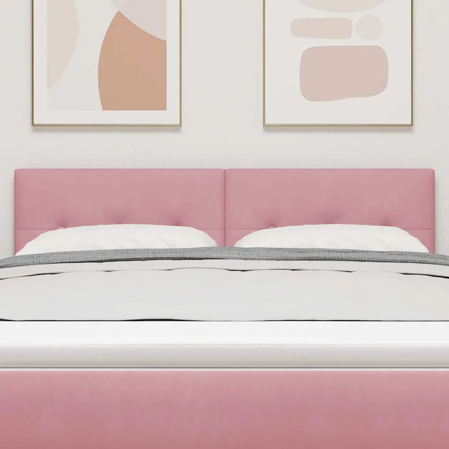 Tête de lit Rose 144 cm Velours - 3