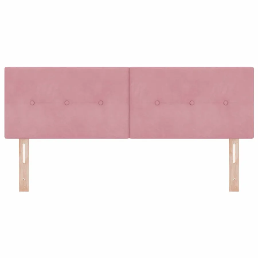 Tête de lit Rose 144 cm Velours - 5
