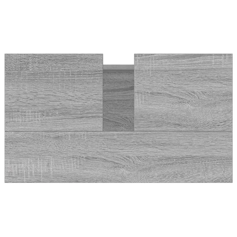 Armoire de bain sonoma gris 58x33x60 cm bois d'ingénierie - 8