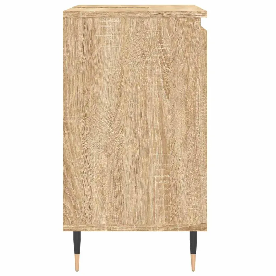 Armoire de bain chêne sonoma 58x33x60 cm bois d'ingénierie - 6